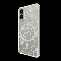 Samsung Galaxy S25 Edge Case-Mate Floral Gems Case w/Magnets - Gold