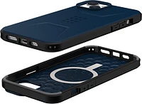 Étui Civilian compatible avec MagSafe UAG - iPhone 14 Plus, bleu (Mallard)