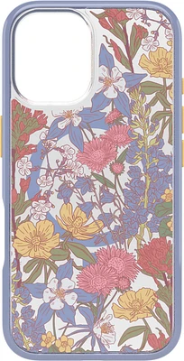 iPhone 16 Otterbox Symmetry Clear w/ MagSafe Series Case - Purple - Wildflowers