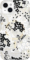 iPhone 15 Plus/14 Plus Kate Spade Protective Hardshell MagSafe Case - Black/White (Multi Floral)