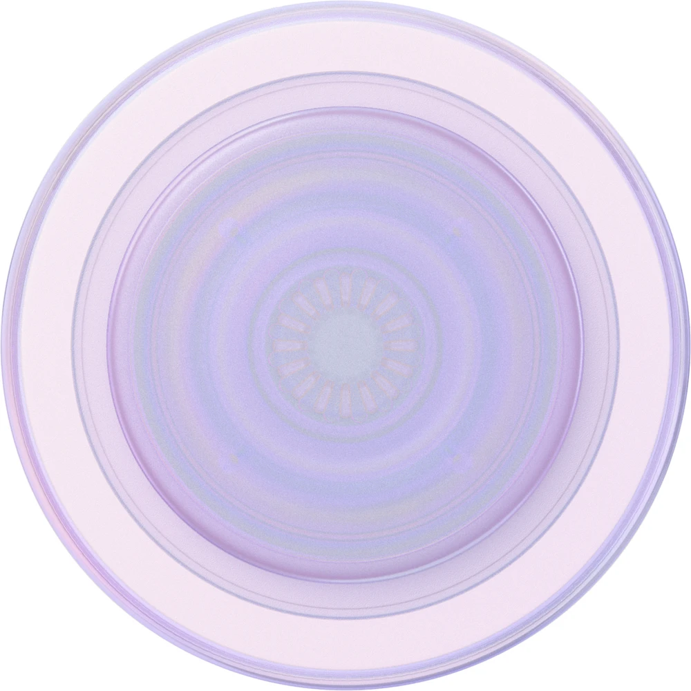 PopSockets 806878 PopGrip pour MagSafe Rond avec Anneau Adaptateur Opalescent Clear