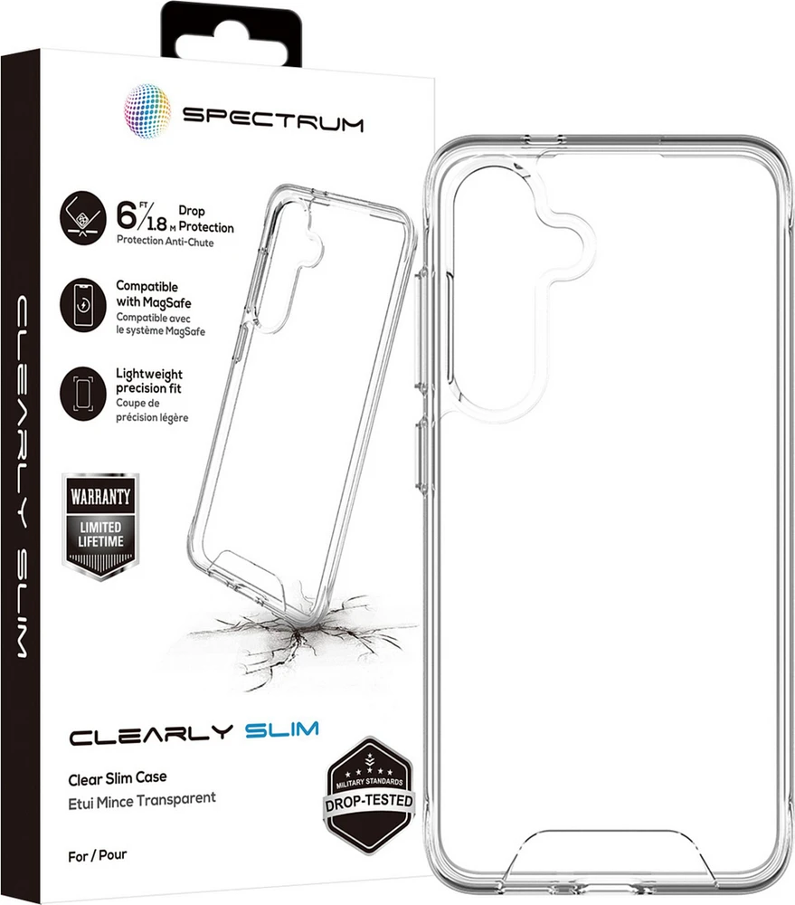 Étui mince SPECTRUM Clearly pour Samsung Galaxy S24 5G
