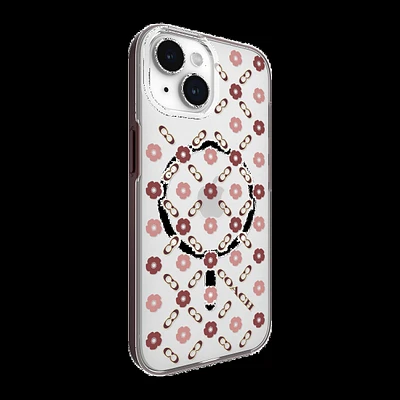 iPhone 15/14/13 Coach Protective Case w/Magsafe - Tea Rose