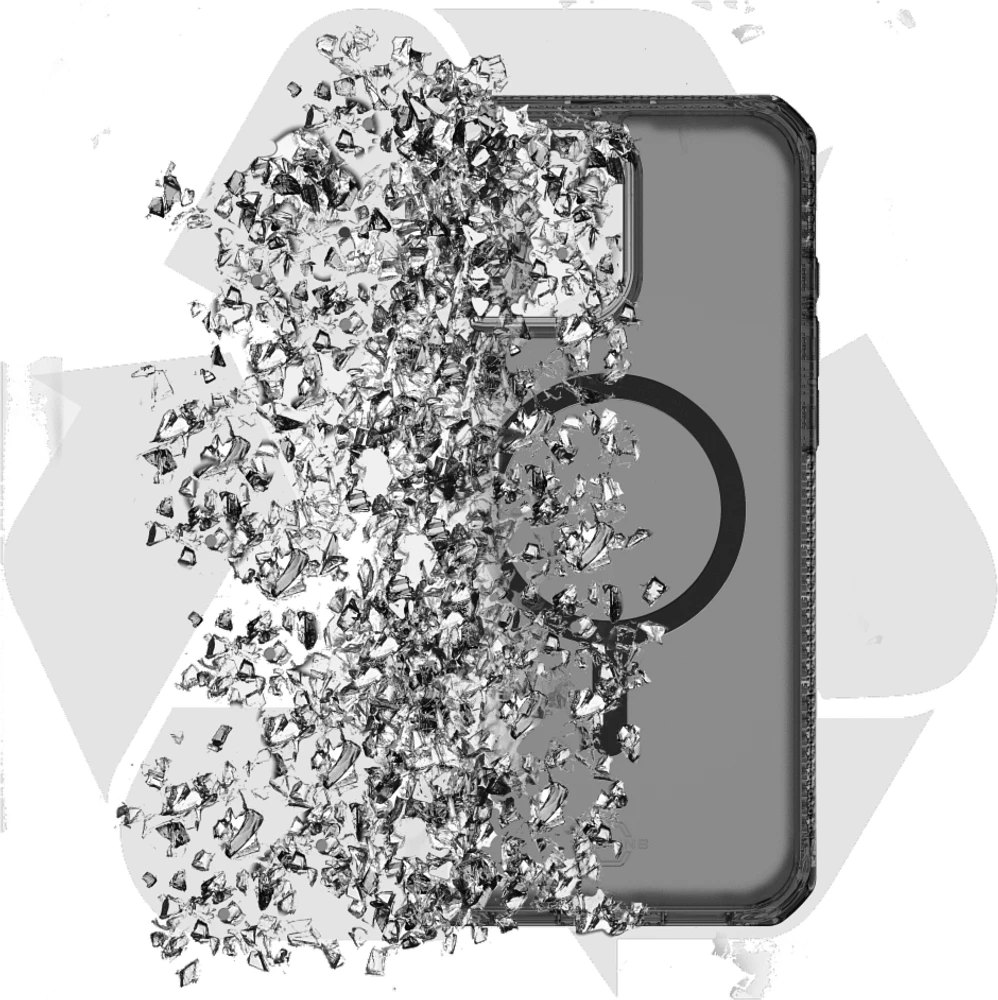 ITSKINS AP6XHBVARSMOK Étui Hybrid_R Vapor MagSafe Smoke pour iPhone 16 Pro