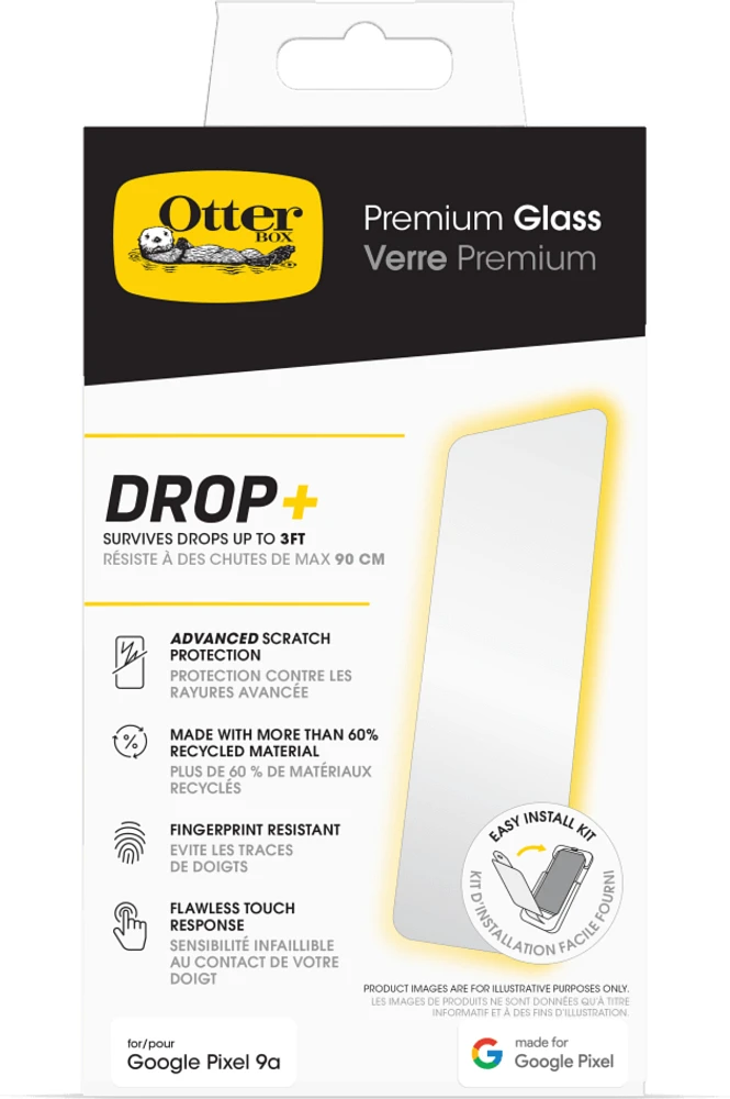 OtterBox 7797763 Protecteur D'écran en Verre Premium pour Google Pixel 9a