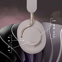 Naztech Aura 360 ANC Wireless Noise Cancelling Over-the-Ear Headphones - Pink - Moondust
