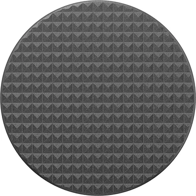 Popgrips Swappable Abstract Device Stand And Grip - Knurled Texture Black