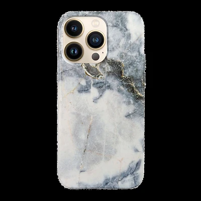 iPhone 13 Pro Uunique Blue (Blue Quartz Marble ) Nutrisiti Eco Printed Back Case - Blue Quartz Marble