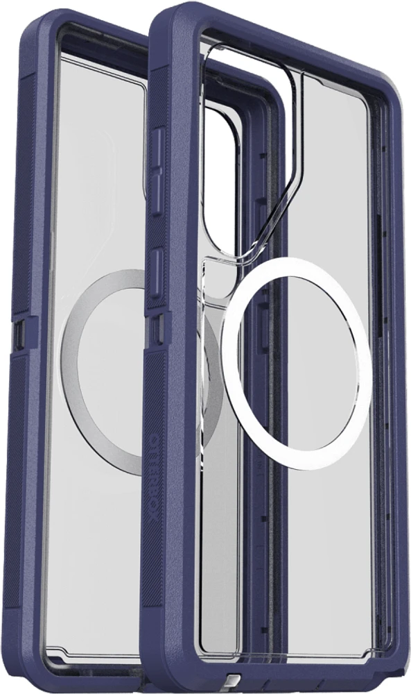 OtterBox 7797642 Étui Defender Pro XT Clear Magnets Violet Thunder pour Samsung Galaxy S25 Ultra