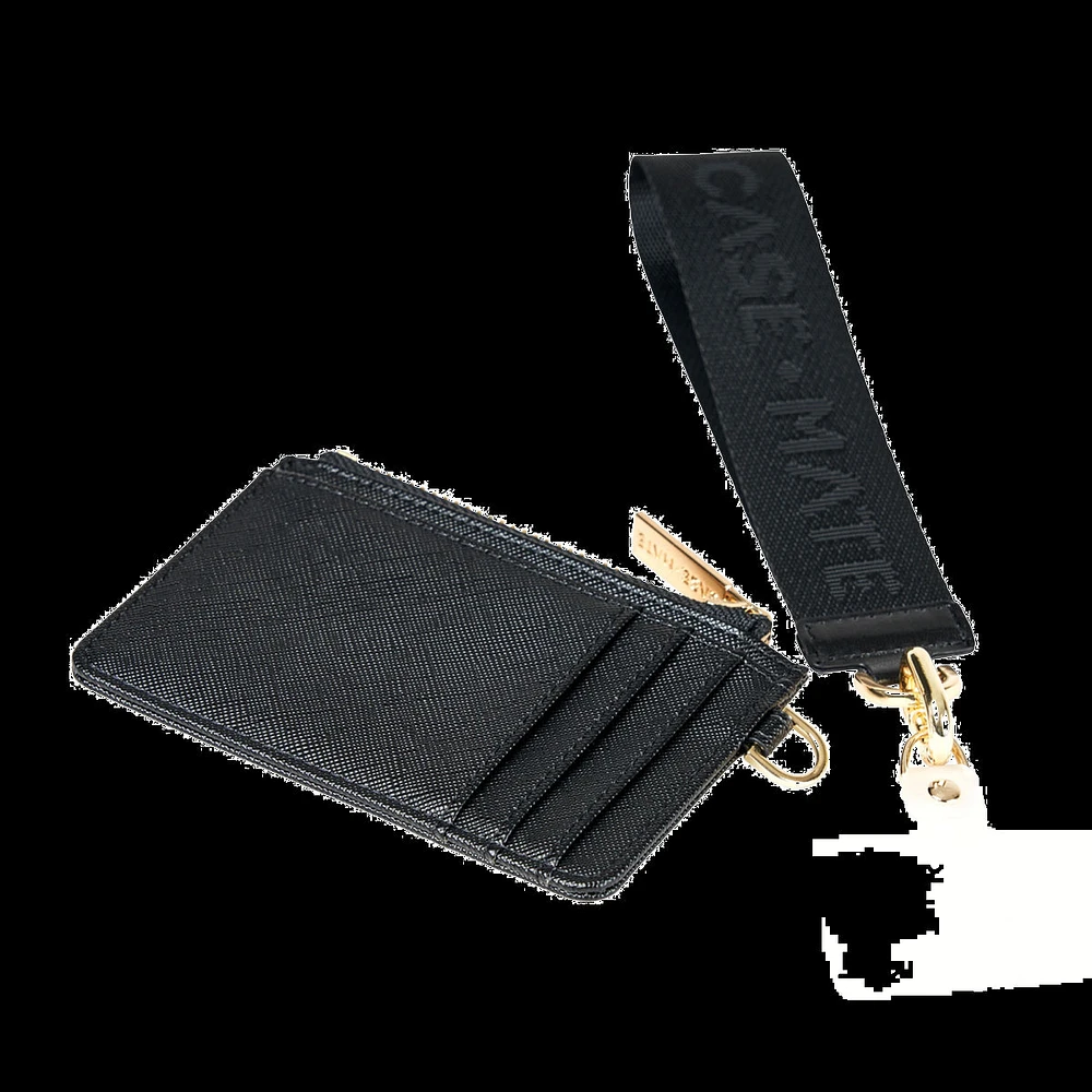 Universal Case-Mate Essential Phone Strap with Wallet - Black