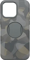 iPhone 15 Pro Max Otterbox OtterGrip Symmetry w/ MagSafe Series Case - Grey (Iron Camo)