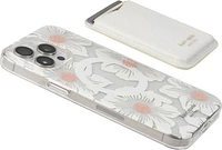Magnetic Wallet Compatible with MagSafe White Glitter