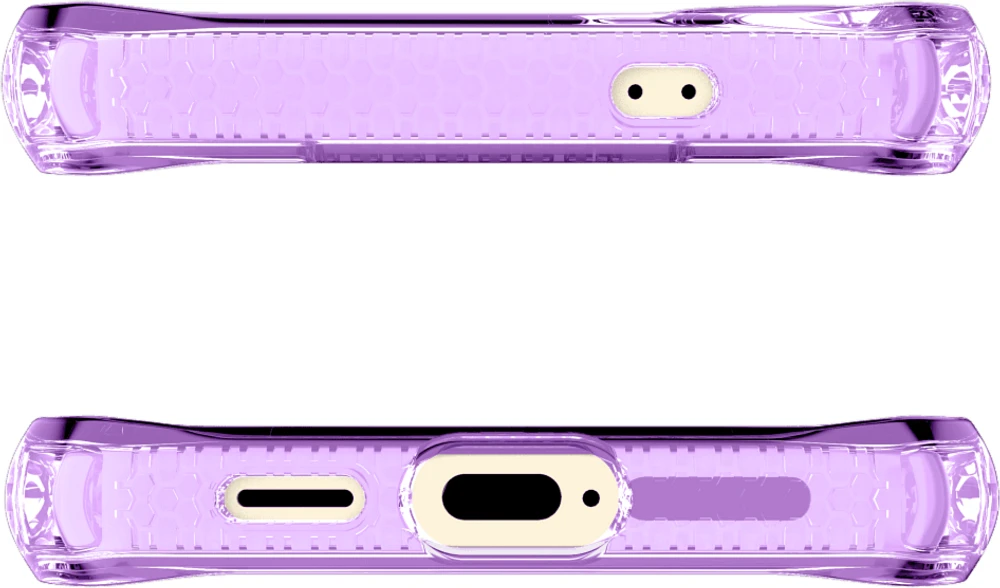 ITSKINS SGZRSPECMLIPP Étui Spectrum_R Clear Violet Clair pour Samsung Galaxy S25