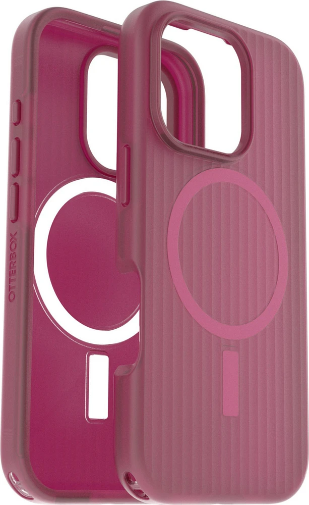 iPhone 16 Pro Otterbox Symmetry Soft Touch w/ MagSafe Series Case - Pink - Glass Heart