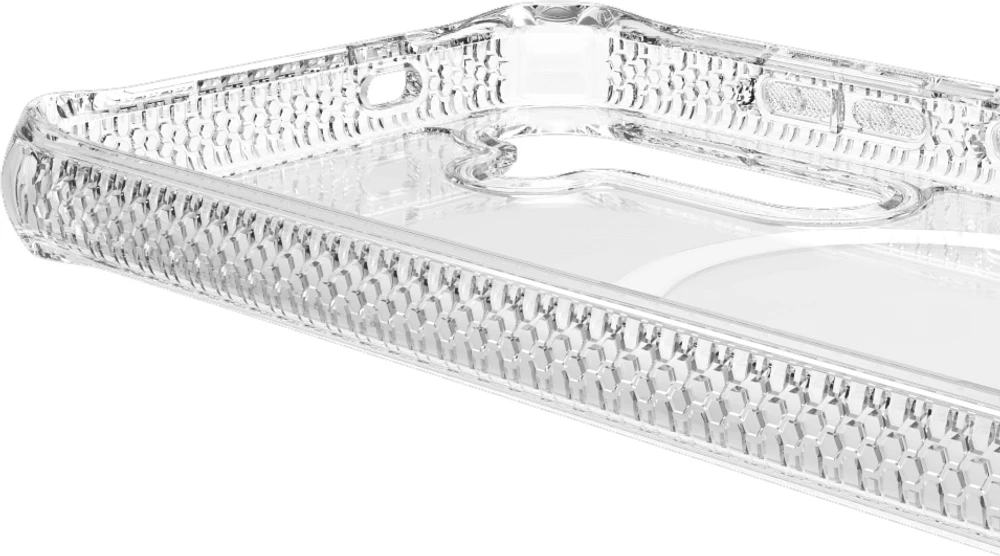 ITSKINS SGZPHMACRTRSP Étui Hybrid_R Clear Compatible avec MagSafe Transparent pour Samsung Galaxy S25+