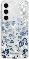 Protective Hardshell Case Flowerbed Blue with Gems for Samsung Galaxy S24 FE