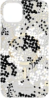 iPhone 15 Plus/14 Plus Kate Spade Protective Hardshell MagSafe Case - Black/White (Multi Floral)