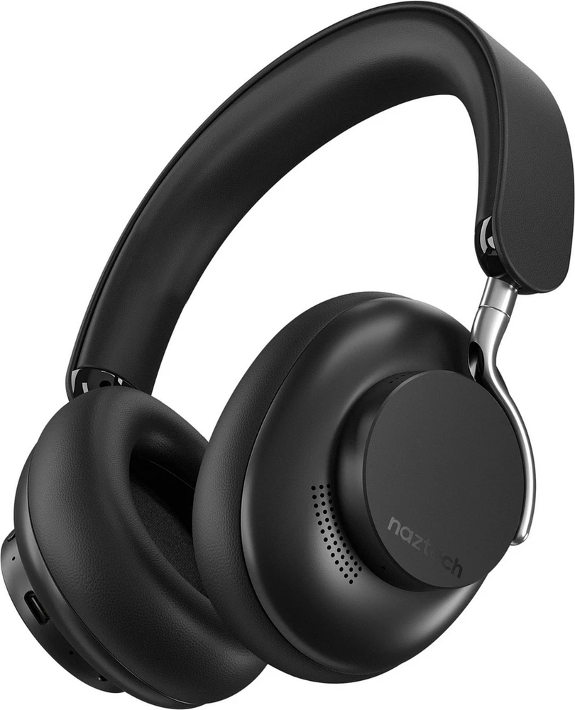 Naztech Aura 360 ANC Wireless Noise Cancelling Over-the-Ear Headphones - Black - Midnight