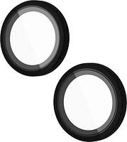iPhone 15 Plus/15 Case-Mate Aluminum Ring Glass Lens Protector - Black