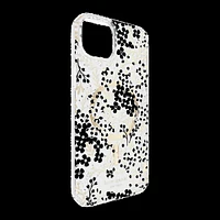 iPhone 15 Plus/14 Plus Kate Spade Protective Hardshell MagSafe Case - Black/White (Multi Floral)