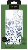 iPhone 16 Plus Kate Spade Protective Prints MagSafe Case - Flowerbed Blue