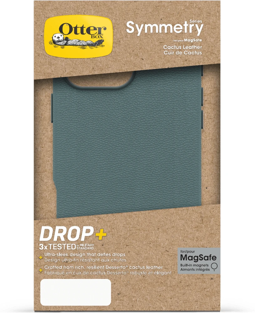 iPhone 16 Pro Max Otterbox Symmetry Cactus Leather w/MagSafe case - Green - Juniper Sprig