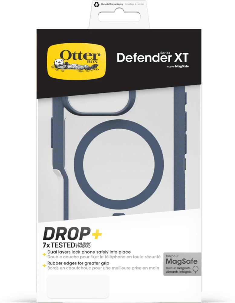 iPhone 16 Pro Otterbox Defender XT Clear Pro w/ MagSafe Series Case - Clear/Blue - Mountain Storm