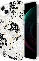 iPhone 15 Plus/14 Plus Kate Spade Protective Hardshell MagSafe Case - Black/White (Multi Floral)