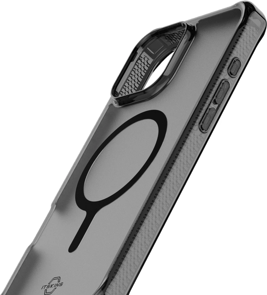 ITSKINS AP6XHBVARSMOK Étui Hybrid_R Vapor MagSafe Smoke pour iPhone 16 Pro