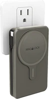 Maglock Hub All-In-One Wireless Power Bank 5000 mAh Black
