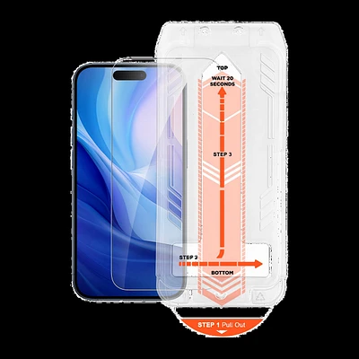 Protecteur d’écran en verre trempé HD d'HyperGear pour iPhone 16 Pro Max