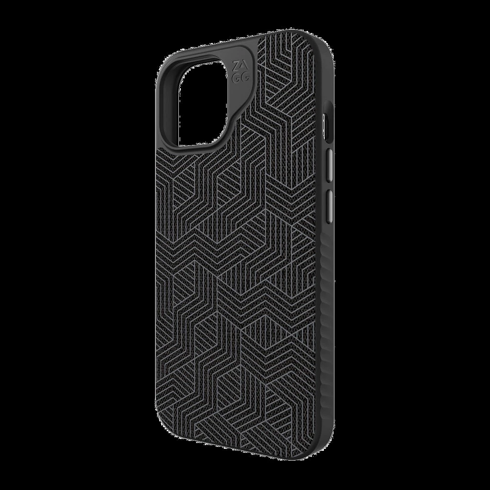 iPhone 15/14/13 ZAGG (GEAR4) London Snap Case - Black Geo