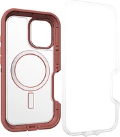 iPhone 16 Otterbox Defender XT Clear Pro w/ MagSafe Series Case - Clear/Red