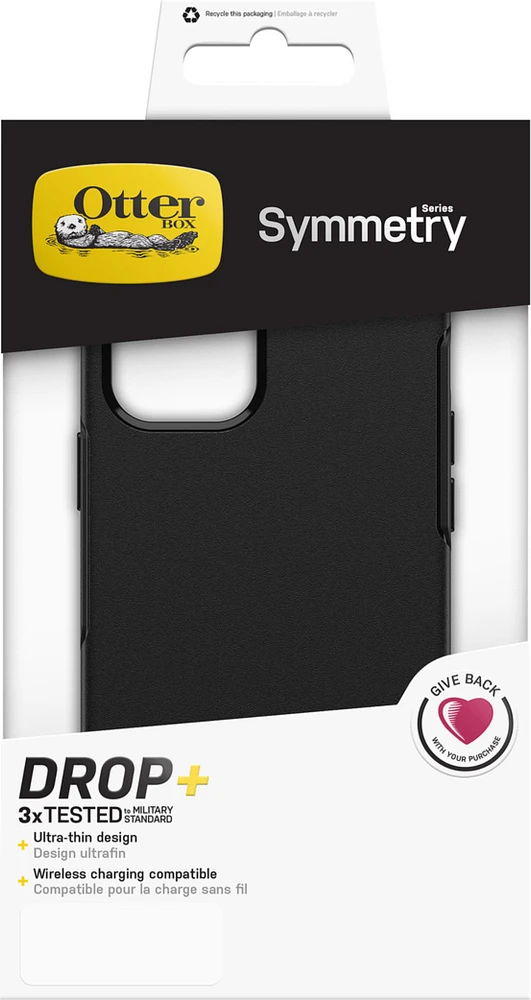 OtterBox 7780554 Étui de Protection Symmetry Noir pour iPhone 12/12 Pro
