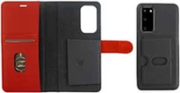 Galaxy S20 Nutrisiti 2-in-1 Eco Leather Folio & Detachable Case - Black/Red