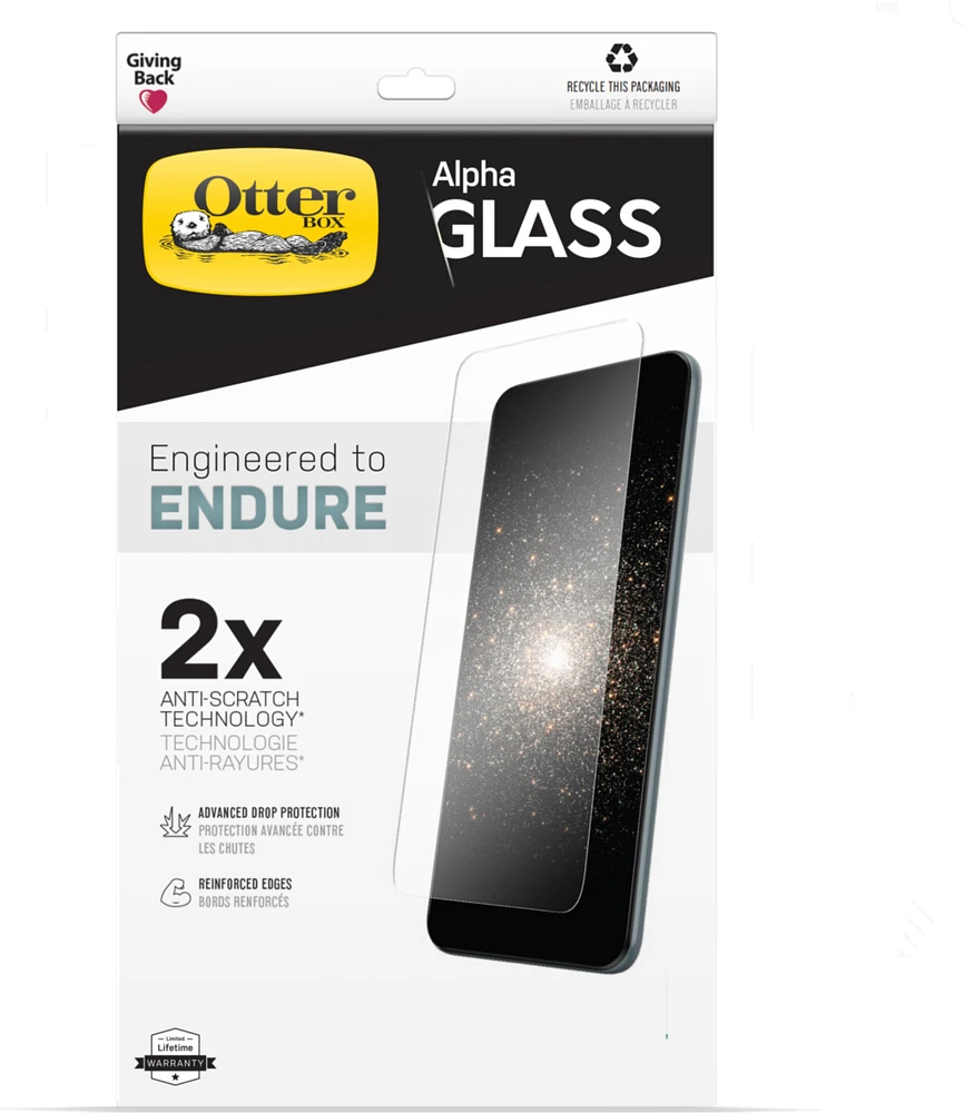 Otterbox - Alpha Glass Screen Protector For Apple Iphone 14  /  13  /  13 Pro  - Clear