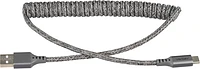 Ventev COILCABACVNV Câble de Charge/Sync Helix Coiled USB-C 1 pieds Gris