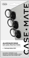 Samsung Galaxy S25+ Case-Mate Aluminum Ring Glass Lens Protector - Black
