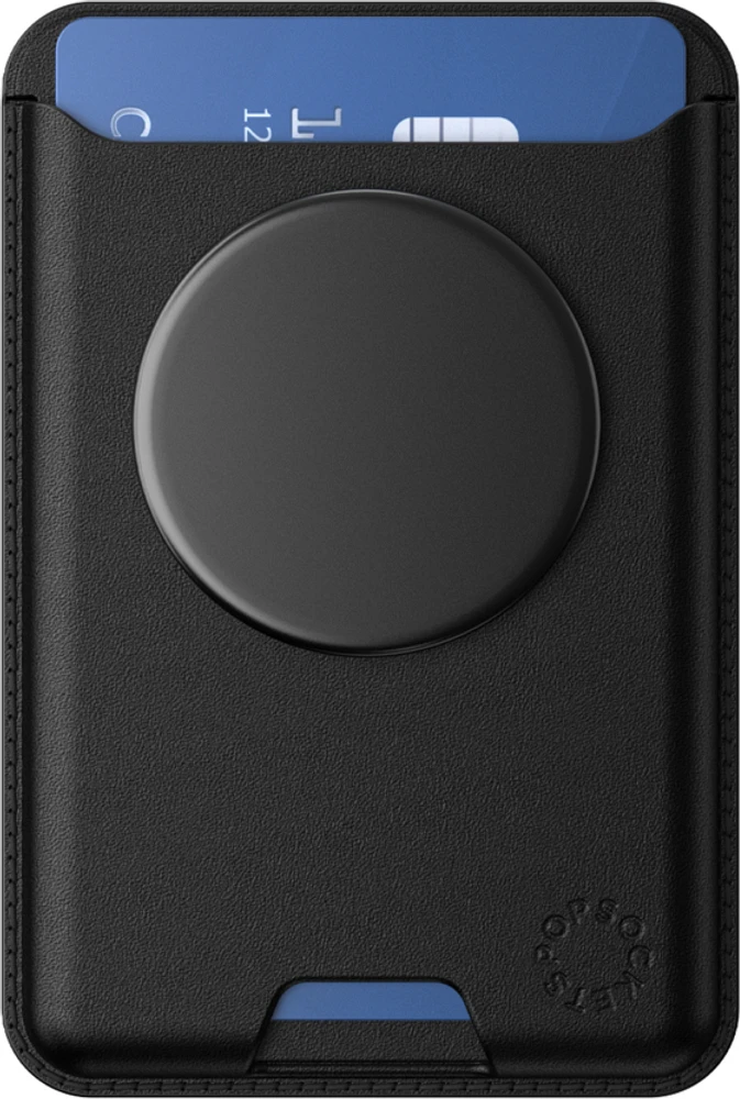 PopSockets - SoftGoods MagSafe PopWallet Plus - Black