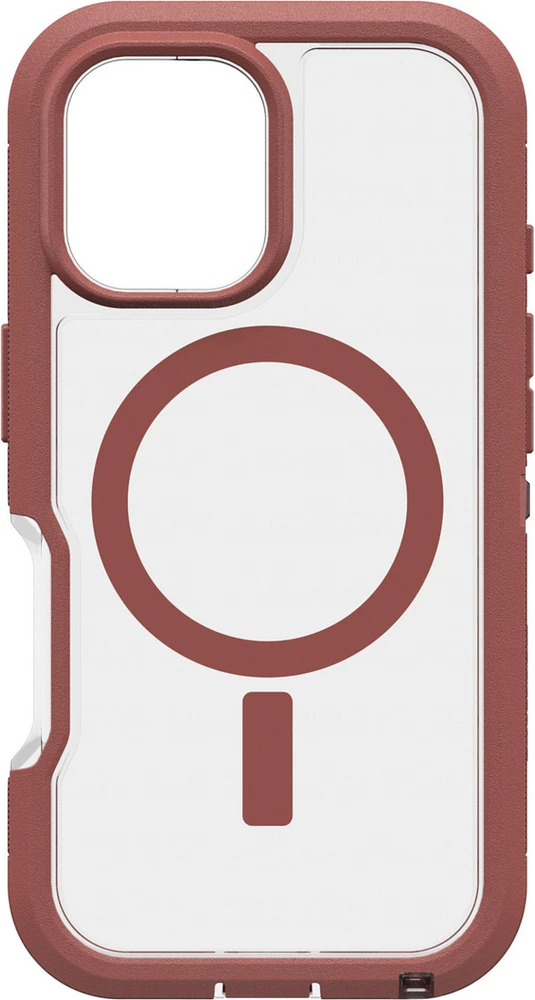 iPhone 16 Otterbox Defender XT Clear Pro w/ MagSafe Series Case - Clear/Red
