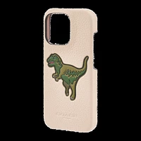 iPhone 16 Pro Coach Leather Slim Wrap Case - Ivory Rexy