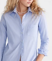 Long Sleeve Poplin Uniform Shirt