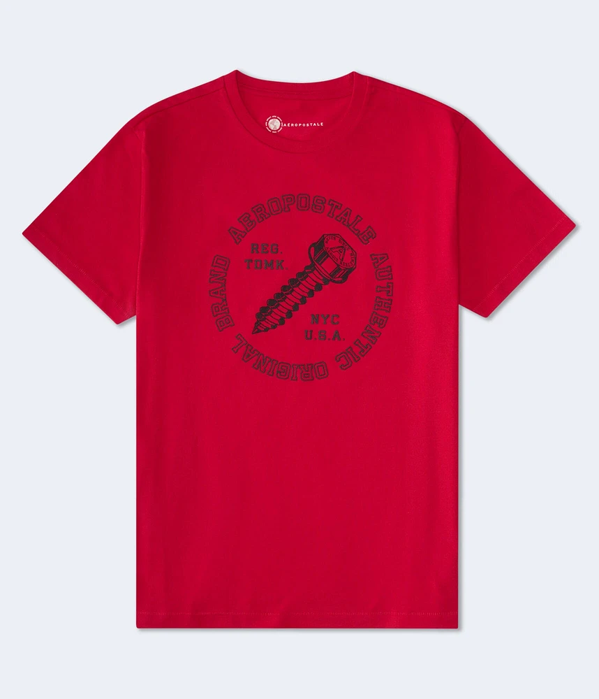 Aeropostale Screw Logo Graphic Tee