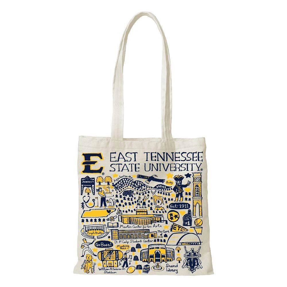 ETSU Julia Gash Slim Canvas Tote