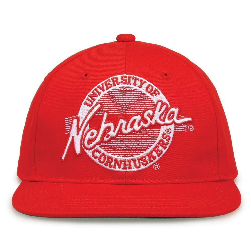 Nebraska The Game Retro Circle Adjustable Hat