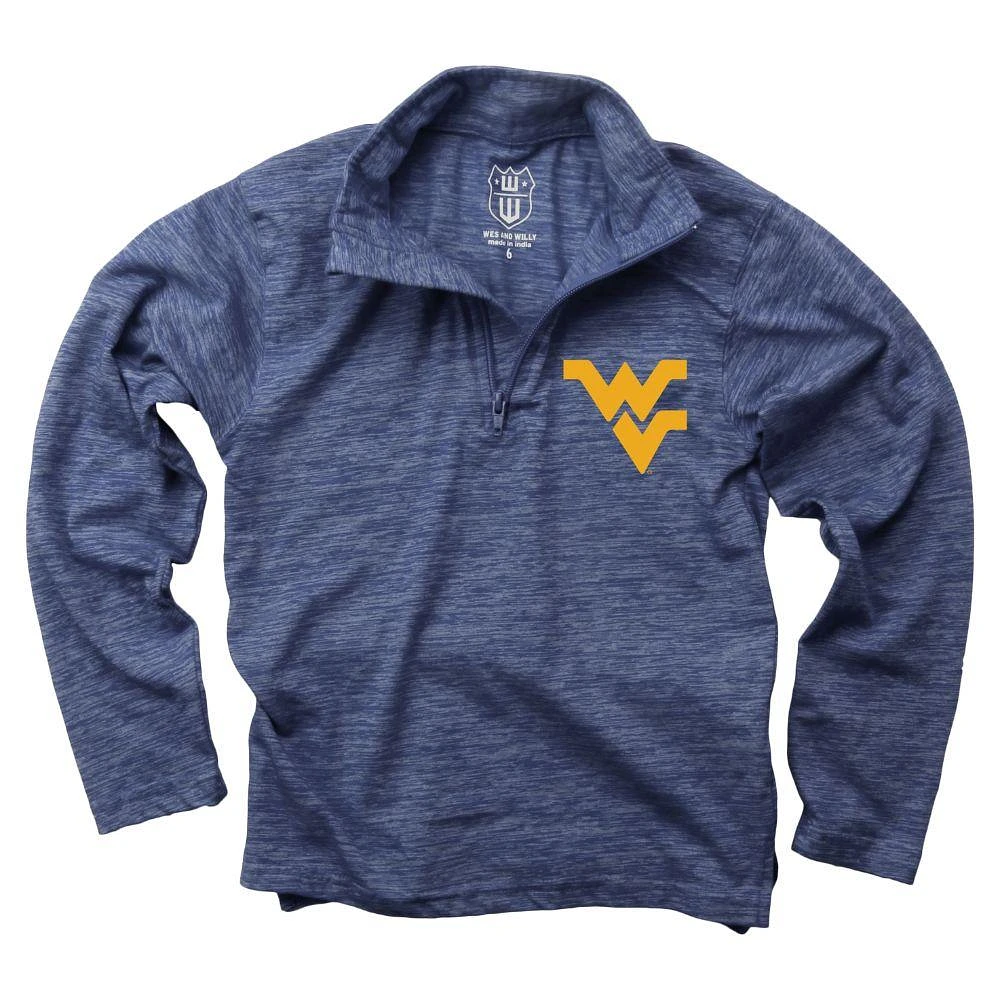 West Virginia Youth Cloudy Yarn 1/4 Zip