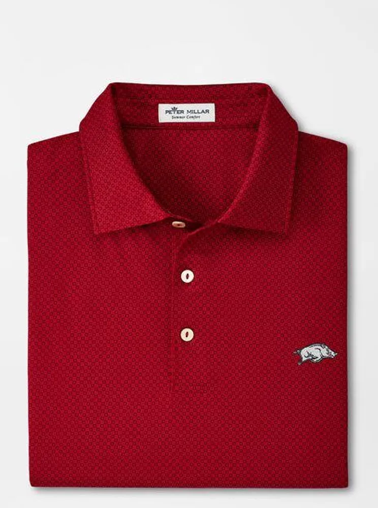 Arkansas Peter Millar Dolly Printed Performance Polo
