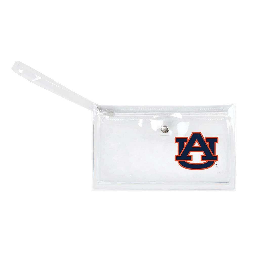 Auburn Clear Wristlet