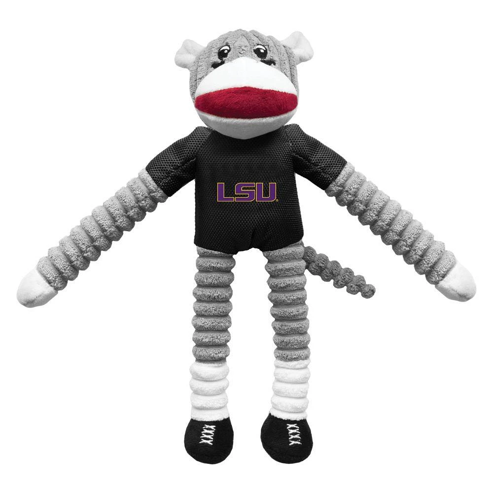 LSU Sock Monkey Pet Toy