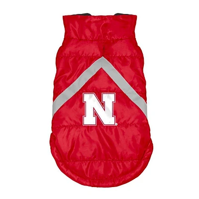 Nebraska Pet Puffer Vest